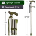 thumbnail image 4 of Bastón Switch Sticks para hombre o mujer, plegable y ajustable de 32 a 37 pulgadas, compatible con FSA y HSA, Huntington, 4 of 5