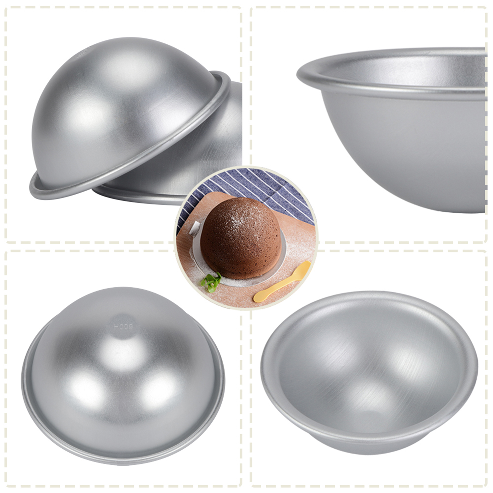Cake Pan, Hemisphere Cake Tin Semicircle Cake Ball Shaped Cake For