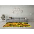 thumbnail image 3 of Ahgly Company Machine Washable Indoor Rectangle Abstract Yellow Contemporary Area Rugs, 8' x 12', 3 of 4