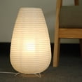 thumbnail image 3 of Linterna de papel nórdica, lámpara de mesa, sala de estar, dormitorio, luz LED decorativa (larga), 3 of 9