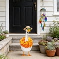 thumbnail image 4 of Stijggn Outdoor Goose Outfits Spring Hawaiian Porch Goose Outfits, Summer Lawn Goose Costume, Yard Goose Clothes Hawaiian Wreath for 23" Lawn Outdoor Garden Yard Patio Geese Statue, 4 of 6