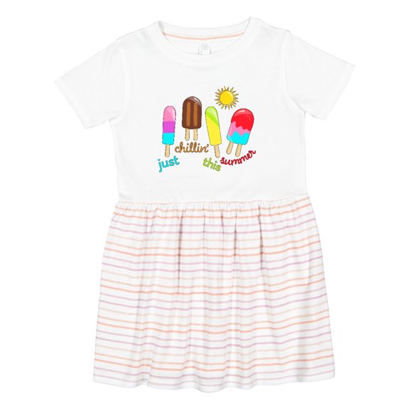 Inktastic Just Chillin This Summer Popsicles Girls Toddler Dress