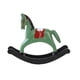 thumbnail image 4 of Estatua de caballo mecedor, figura decorativa, coleccionable, versátil, de madera. verde, 4 of 9