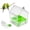 Green, variant on Pull-Out External Parrot Feeder, Parrot Feeder, Hanging Wild Bird Seed with Squirrel Proof Tray, Bird House, Decorative Clear Bird Bath Tub Easy to Fill, Clean for Finch and Hummingbird.
