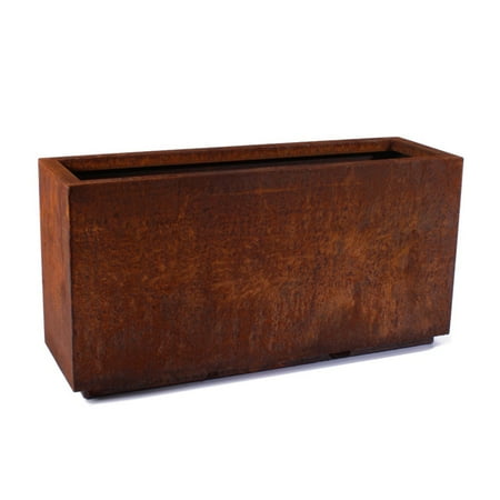 Long Handle Bulb Planter - Veradek Metallic Series Long Box Planter - Corten Steel