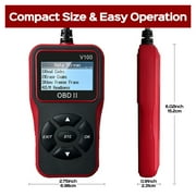 Car Diagnostic Tools OBD2 Code Reader V100 OBD 2 Scanner Digital Display Universal ,Sturdy and Compact