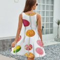 thumbnail image 6 of Candy Pattern Rainbow Lollipop Sundress Sleeveless Dress Summer Women Clothes Dress for Women Dresses, 6 of 7