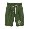 thumbnail image 2 of Womens High Waisted Running Shorts Athletic Gym Track Workout with Pocket Vmvidoty Elastic Waist Blowball Printing Drawstring Shorts Army Green XL, 2 of 4