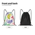 thumbnail image 5 of Bingfone Cute Chameleons Drawstrings Backpacks Bags For Men Women Gym Drawstrings Bag, 5 of 9