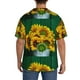 thumbnail image 3 of Fotbe Sunflowers in Bucket Camisa Estampada de Manga Corta para Hombre, Casual de Verano, Estilo Playero, Sin Arrugas-Medium, 3 of 5
