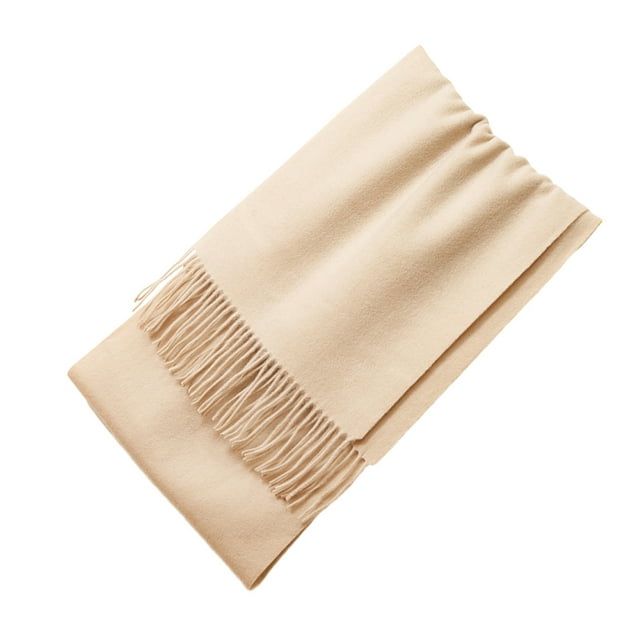 Sonducket Bufandas de lana de cordero Suaves y cómodas, ligeras y portátiles, manténgase cómodo durante todo el invierno. Bufanda de lana de Accesorios de disfraces Beige