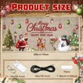 thumbnail image 3 of Banner navideño para puerta de garaje Ganeen LED 2025, 2 x 5 m, vintage, 3 of 6