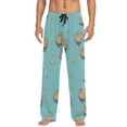 thumbnail image 7 of FORMRS Mens Pajama Pants with Pockets Sleepwear Lounge Bottoms Sizes S-2XL, Cartoon Capybaras, 7 of 7
