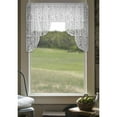 thumbnail image 3 of heritage lace 6315ws-39pr 72 x 39 in. rabbit hollow swag pair, white, 3 of 4
