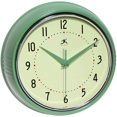 thumbnail image 1 of Infinity Instruments LTD. Horloge Murale Rétro 9 Pouces Silencieuse Sans Tic-Tac Moderne Mi-Siècle pour Cuisine Mouvement Quartz Horloge Murale Décorative (Verte), 1 of 2