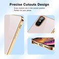 thumbnail image 3 of Case for iPhone Xs Max Case 6.5" Soft Silicone Cover with Finger Ring Holder Electroplated Flexible TPU Shock-Absorption Bumper Protective Cases - Light Pink, 3 of 9