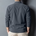 thumbnail image 4 of Men's Quarter Zip Pullover Long Sleeve Mock Neck Casual Fleece Sweater Top, 4 of 5