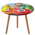 thumbnail image 1 of VeggieTales en la casa-theme Fitted Round Tablecloths Elastic Edged Table Covers Waterproof Table Cloth for Kitchen Holiday Party Tables Decor 150cm, 1 of 6