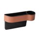 thumbnail image 1 of Organizador universal para el hueco del asiento del coche con portavasos, resistente y a prueba de fugas. Asiento de pasajero marrón, 1 of 9