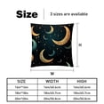 thumbnail image 5 of New Moon Symbol Covers - Set of 2 Throw Pillow Covers with Unique Patterns for Living Room Decor - Available in 16x16, 18x18, and 20x20 Inches Throw Pillows for All Occasions, 5 of 6