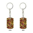 thumbnail image 2 of Goofa Sunflower Printed Rectangular Metal Keychain Bag Charm Floral Charm for Purse Keys Metal Keyring Gift for Women Accessories, 2 of 7