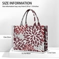 thumbnail image 3 of Large Capacity Tote Bag,Red Floral and Petal Pattern Handbag Fashion Luxury Tote Bag,15.7"x13"x 5.1" Inches,Laptop Compatible, 3 of 6