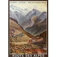 thumbnail image 2 of Vintage Apple Collection 14x18 Gold Ornate Wood Framed with Double Matting Museum Art Print Titled - Route Des Alpes, 2 of 4