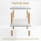 thumbnail image 5 of Librero Minimalista, Estante De Escritorio de 3 Niveles, Librero Organizador, Estante Organizador para Oficina Sala de Estar Dormitorio, 80*24*75cm (3 Niveles-Blanco), 5 of 8