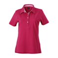thumbnail image 1 of James and Nicholson - Polo liso para mujer (Púrpura Vino/Blanco), 1 of 2