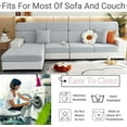 thumbnail image 4 of Magic Sofa Covers, Universal Soothing Home Sofa Covers, Washable Stretch Sofa Couch Cushion Covers (Light Gray, Large Double Seat Cover), 4 of 8