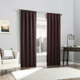 thumbnail image 5 of Sun Zero Laredo 2-pack 100% Blackout Rod Pocket Curtain Panel Pair, 37"x84", Dark Cherry, 5 of 7