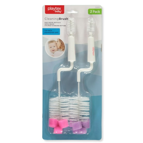 Playtex Baby 2-Pack Cleaning Brushes Color: pink/purple Size: one size