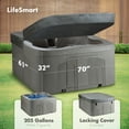 thumbnail image 2 of Lifesmart 4 Person Plug and Play Square Hot Tub Spa with 13 Jets, Taupe, 2 of 10