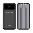 thumbnail image 5 of 22.5W PD Fast Charge 10000mAh Power Bank for Samsung Galaxy A15/A14 5G Phones - Backup Battery Portable Charger Built-in Cable LED Display for Galaxy A15/A14 5G, 5 of 10