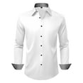 thumbnail image 3 of HAOMEILI Men's Pattern Dress Shirt Long Sleeve Casual Button Down Formal Shirts, 3 of 8