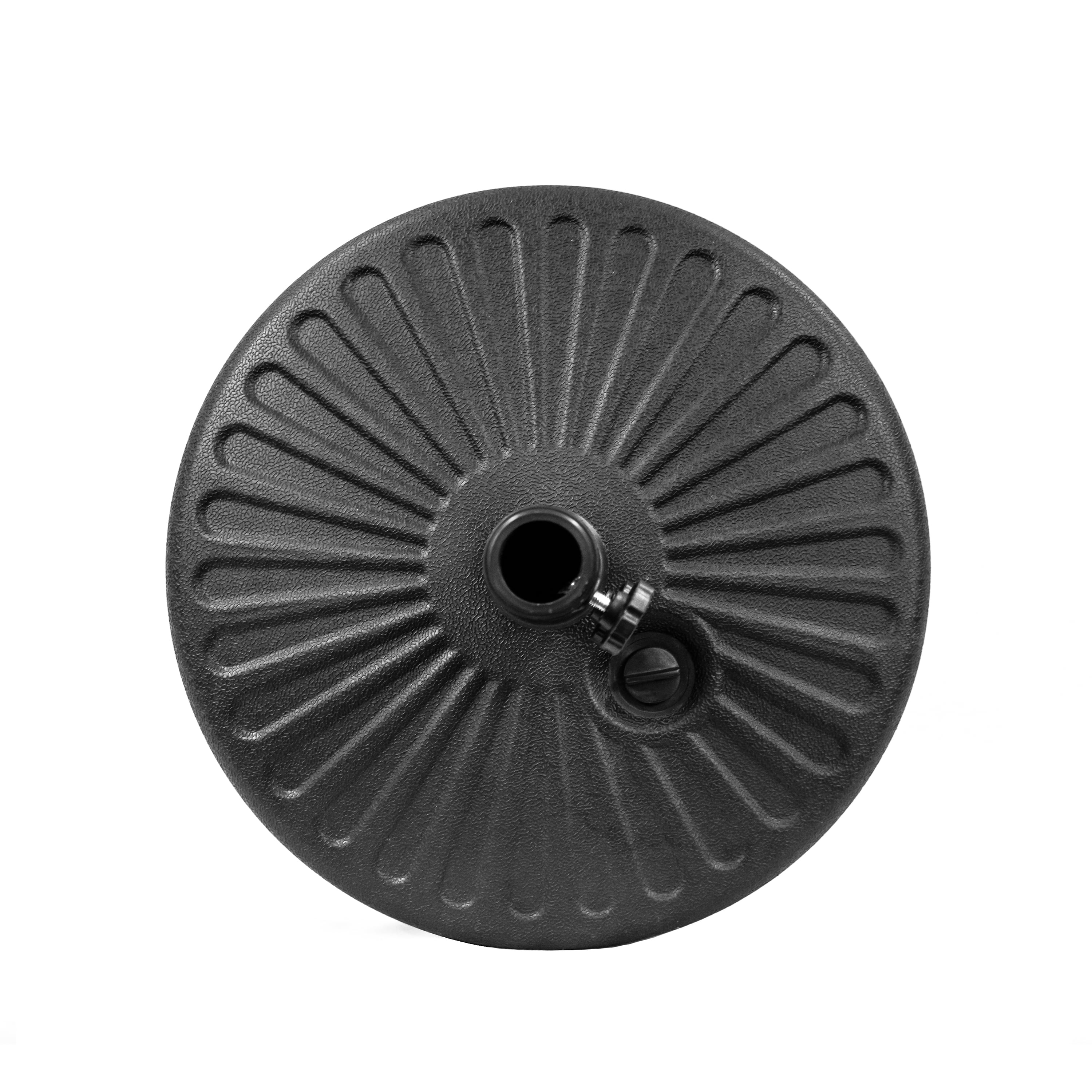 Outdoor Market Umbrella Base Stand 47 lbs Fillable Heavy Duty Patio Umbrella Base Stand with Adjustment Knob, Free Standing Sand & Water Fillable Pole Holder for Outdoor, Garden, Market, Lawn & Pool