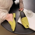 thumbnail image 7 of Taylonsss Women's Low Block Heel Peep-Toe Mules Slip-On Shoes for Spring and Summer Casual Office Beach Wear Comfortable Everyday Shoes, 7 of 7