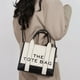 thumbnail image 5 of Bolso Cuero PU Con Asa Superior para Mujer Bolsos Compras Con Letras A La para El (S), 5 of 6