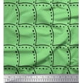 thumbnail image 1 of Soimoi Green Poly Georgette Fabric Tendril & Abstract Decor Fabric Printed Yard 52 Inch Wide, 1 of 5