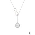 thumbnail image 2 of Delight Jewelry Silvertone Domed Philippians 4:13 Silver tone Elegant Infinity Lariat Necklace, 2 of 4