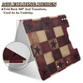 thumbnail image 2 of FORMRS A4 Clipboard Folder with Pen Holder Horizontal Foldable School Office Binder, Star Spangled Squares, 2 of 9