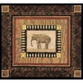 thumbnail image 3 of Gladding, Pamela 16x15 Black Modern Framed Museum Art Print Titled - Elephant, 3 of 5