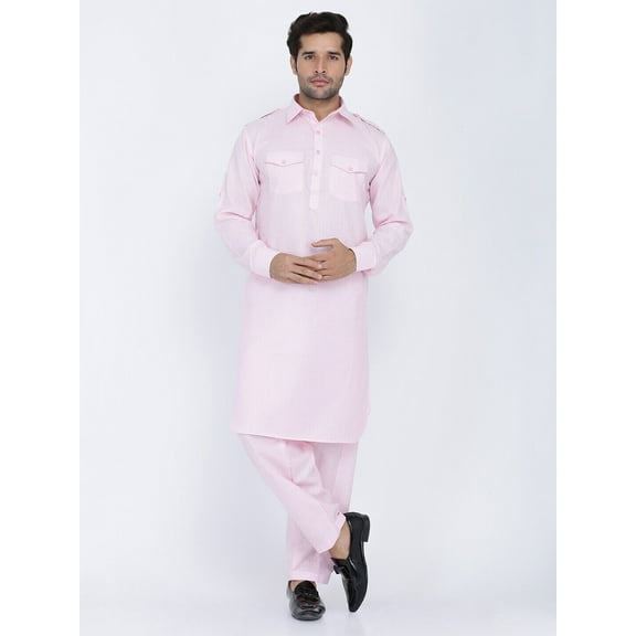 Men Indian Pakistani Bollywood Designer Cotton Linen Pathani Suit…
