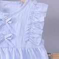 thumbnail image 5 of Rvasteizo Toddler Outfits Girl Bow Sleeveless Top Elastic Waist Shorts 0-6Years, 5 of 5