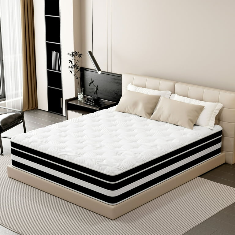 12 Inch Full Size Hybrid Mattress – Gel Memory Foam & Pocket Springs, Plush Feel, Motion Isolation, Edge Support, CertiPUR-US, 365-Night Trial