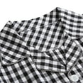 thumbnail image 5 of YHAJDS Mens Pajamas Set 100 Long Sleeve Lapel Plaid Shirt And Long Pants 2 Piece Sleepwear For Men, 5 of 5