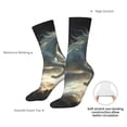 thumbnail image 2 of Yiaed Space White Horse Print Great elasticity Crew Socks Sports socks for Men and Women, 2 of 5