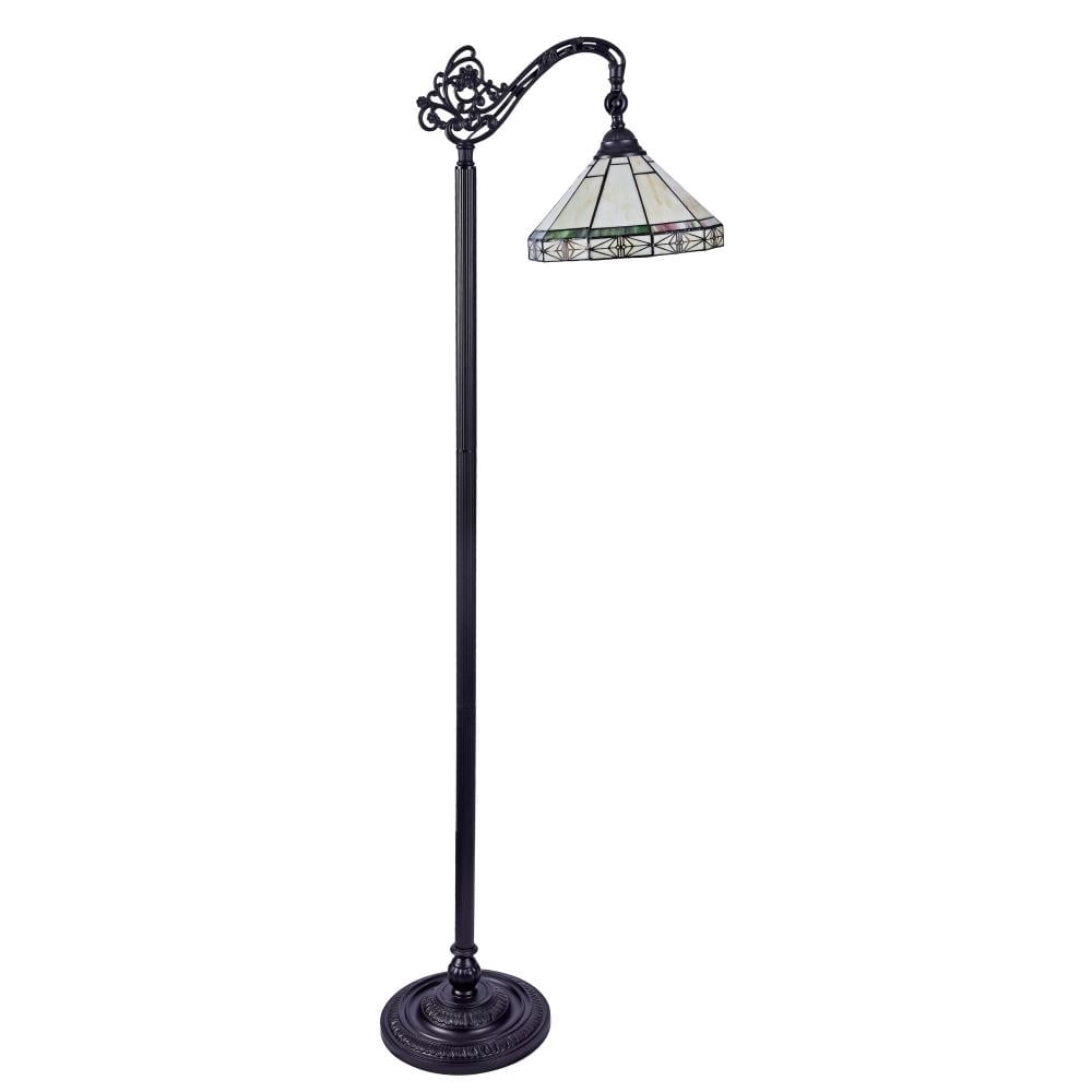 CHLOE Lighting BELLE Tiffany-style 1 Light Reading Floor Lamp 11" Wide