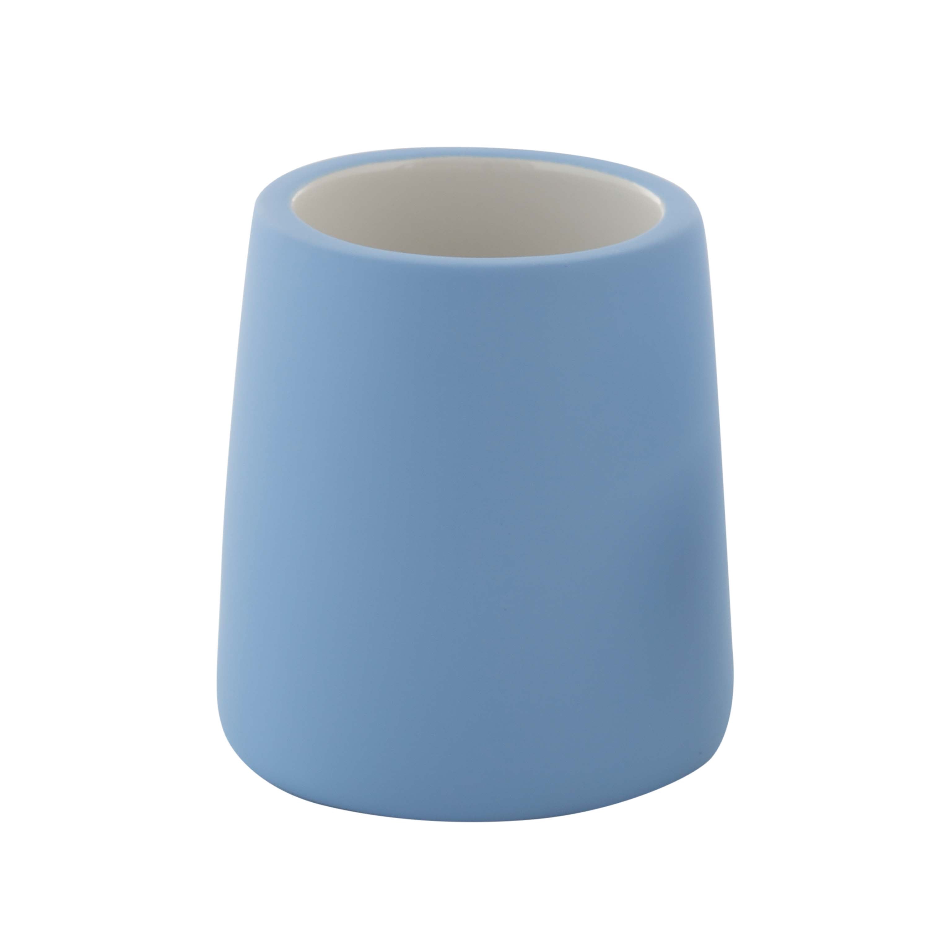 ELLE Paris Lisse Wide Bowl Toilet Brush in French Blue