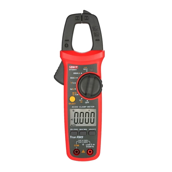 UT204 - MULTIMETER DIGITAL CLAMP AC/DC 600A 600V 60M 60mF -40 TO 1000C
